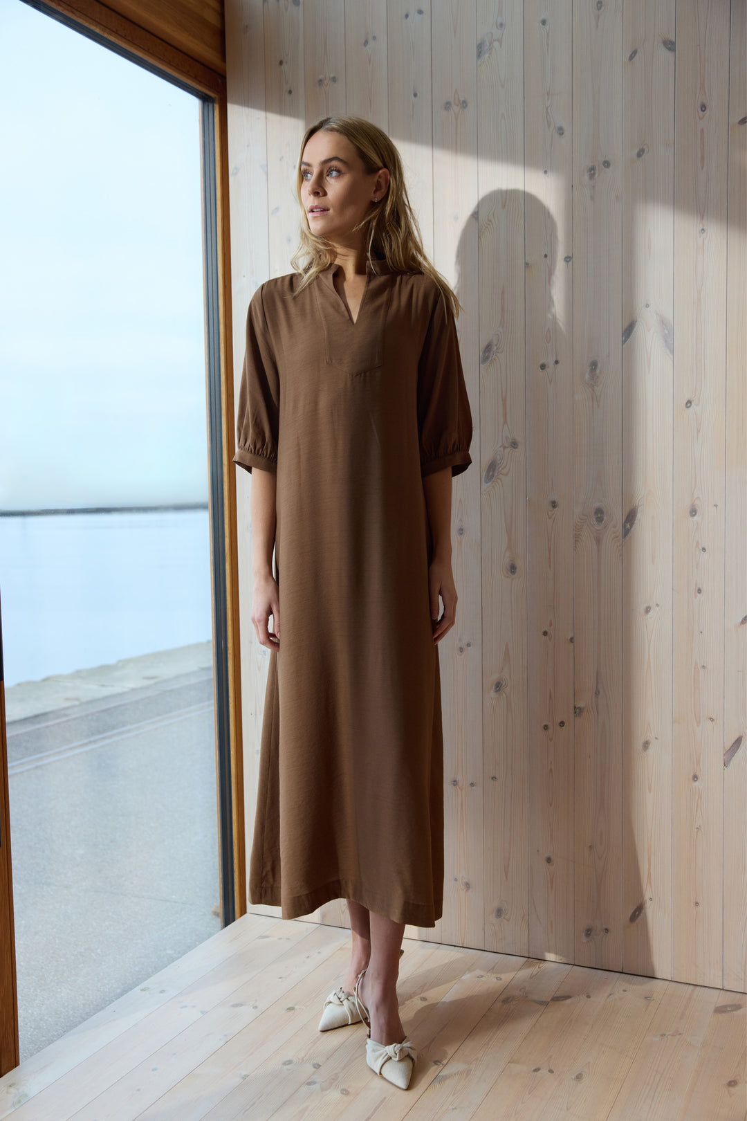 Heartmade HMHeliva kjole DRESSES 150 Caramel Cafe