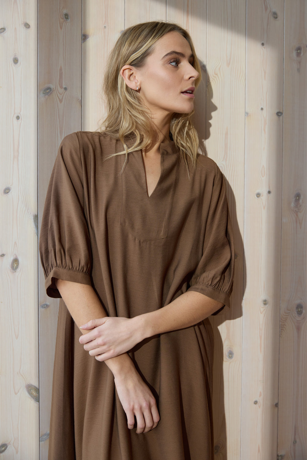 Heartmade HMHeliva kjole DRESSES 150 Caramel Cafe