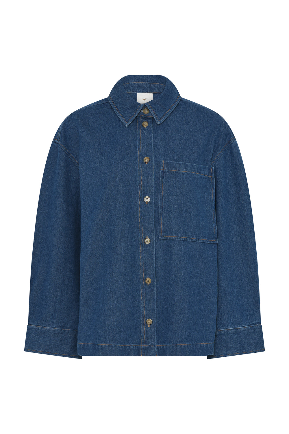 Heartmade HMMija skjorte SHIRTS 257 Blue Denim