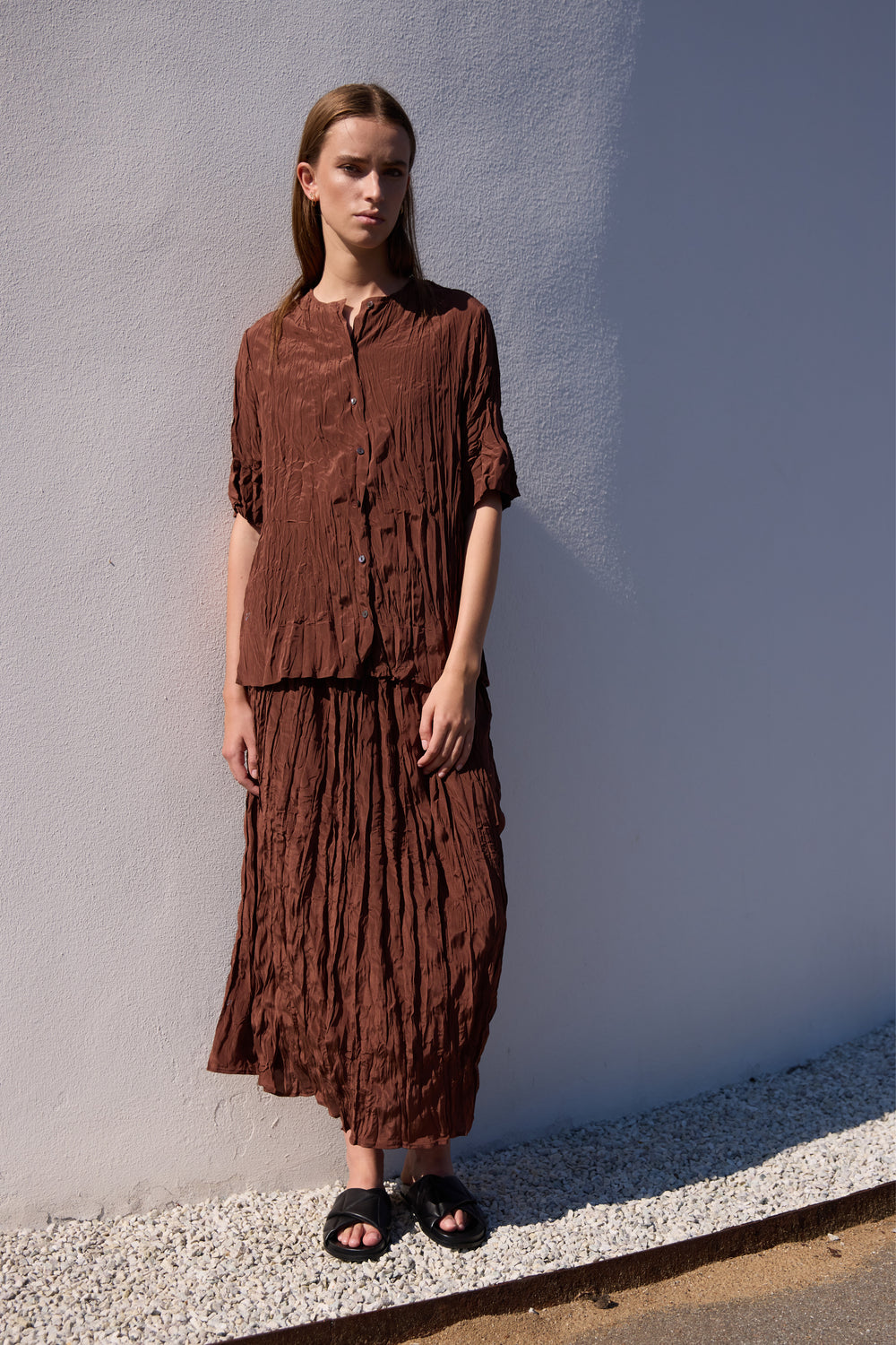 Heartmade HMSena nederdel SKIRTS 198 Deep brown