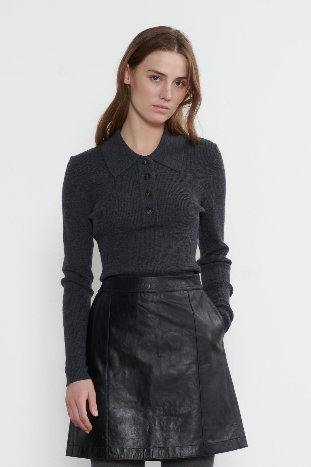 Heartmade HMKarli strik KNITWEAR, LIGHT 18 Dark grey