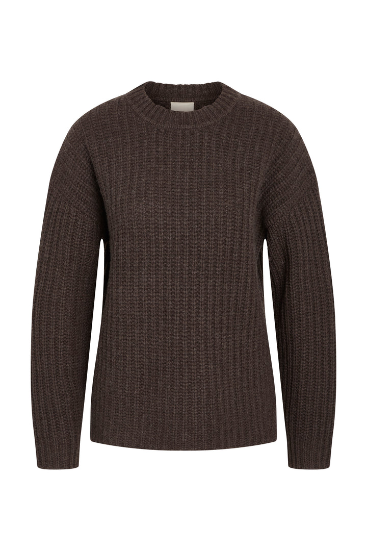 Heartmade Kuna strik KNITWEAR, LIGHT 198 Deep brown