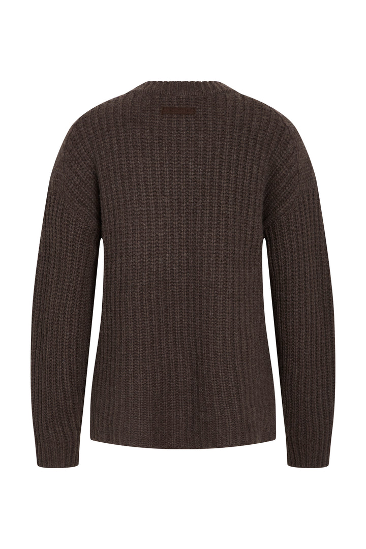 Heartmade Kuna strik KNITWEAR, LIGHT 198 Deep brown