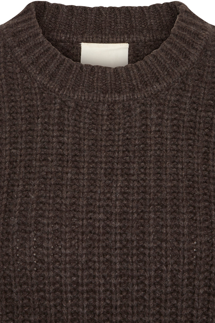 Heartmade Kuna strik KNITWEAR, LIGHT 198 Deep brown