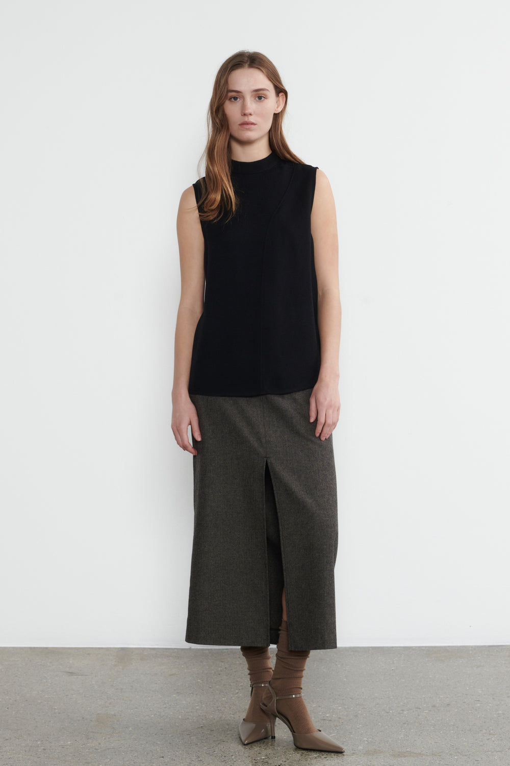 Heartmade Sabin nederdel SKIRTS 13 Dusty brown