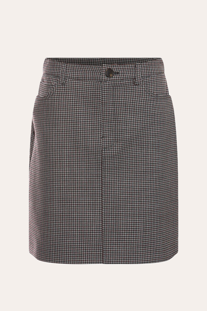 Heartmade Sica nederdel SKIRTS 688 Grey check