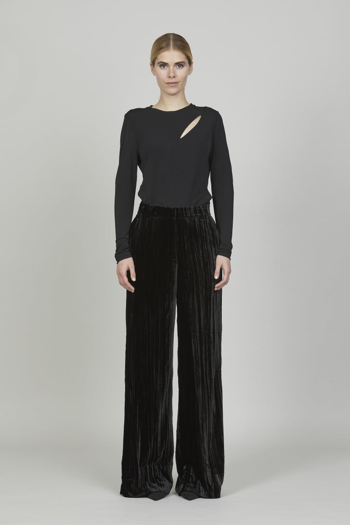 Heartmade Tiesta bluse BLOUSE Sort