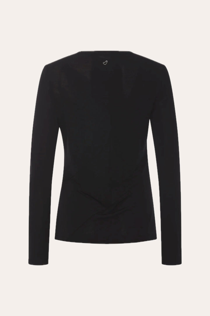 Heartmade Tiesta bluse BLOUSE Sort