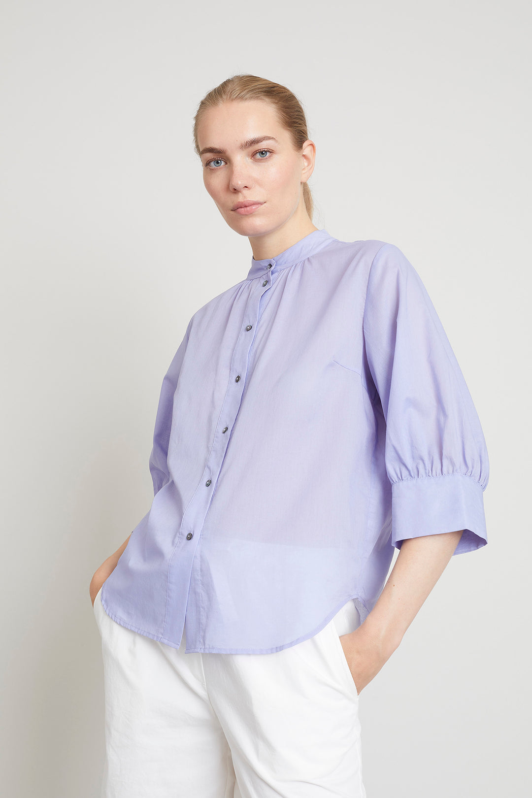 Heartmade Gionna skjorte SHIRTS 231 Blue lavender