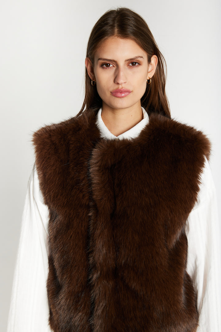 Heartmade HMBarsea vest WAISTCOATS 191 Otter Brown