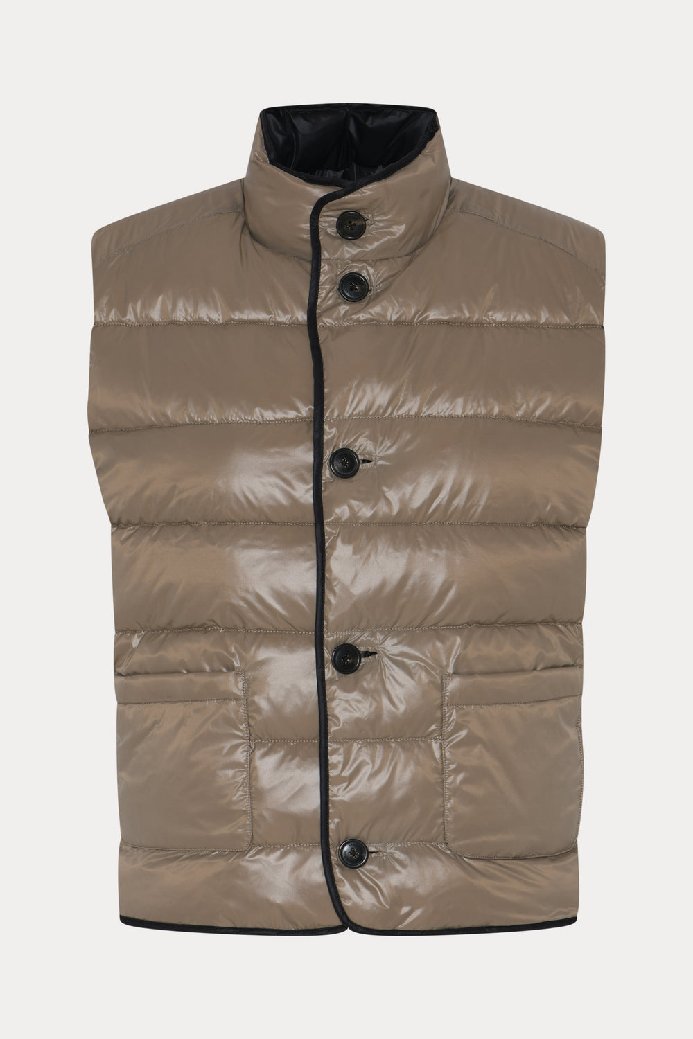 Heartmade HMBeket vendbar vest WAISTCOATS Black/Walnut