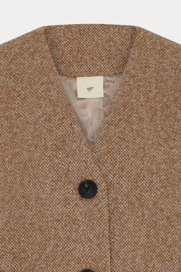 Heartmade HMBenca vest WAISTCOATS 47 Cinnamon