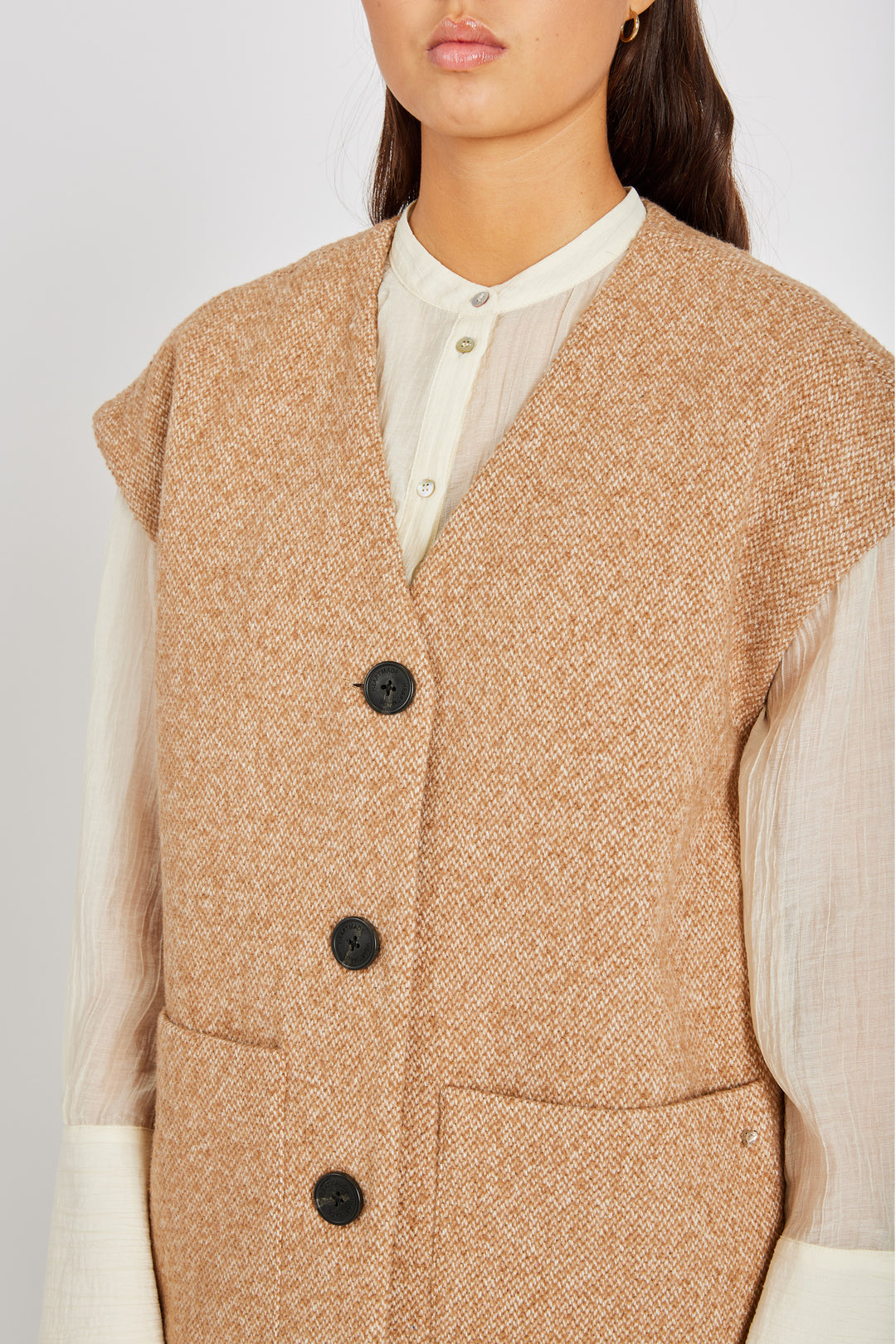 Heartmade HMBenca vest WAISTCOATS 47 Cinnamon