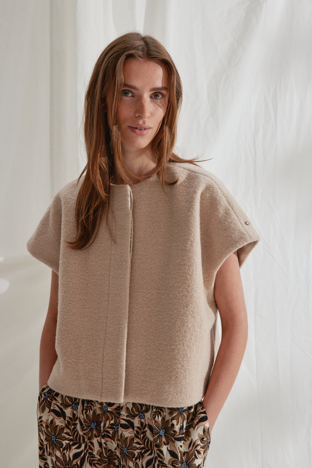 Heartmade HMBesea kappe CAPE 04 Light-sand