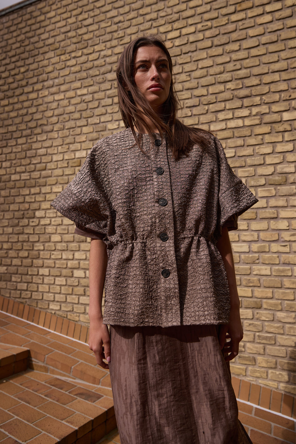 Heartmade HMBinta kappe CAPE 15 Walnut