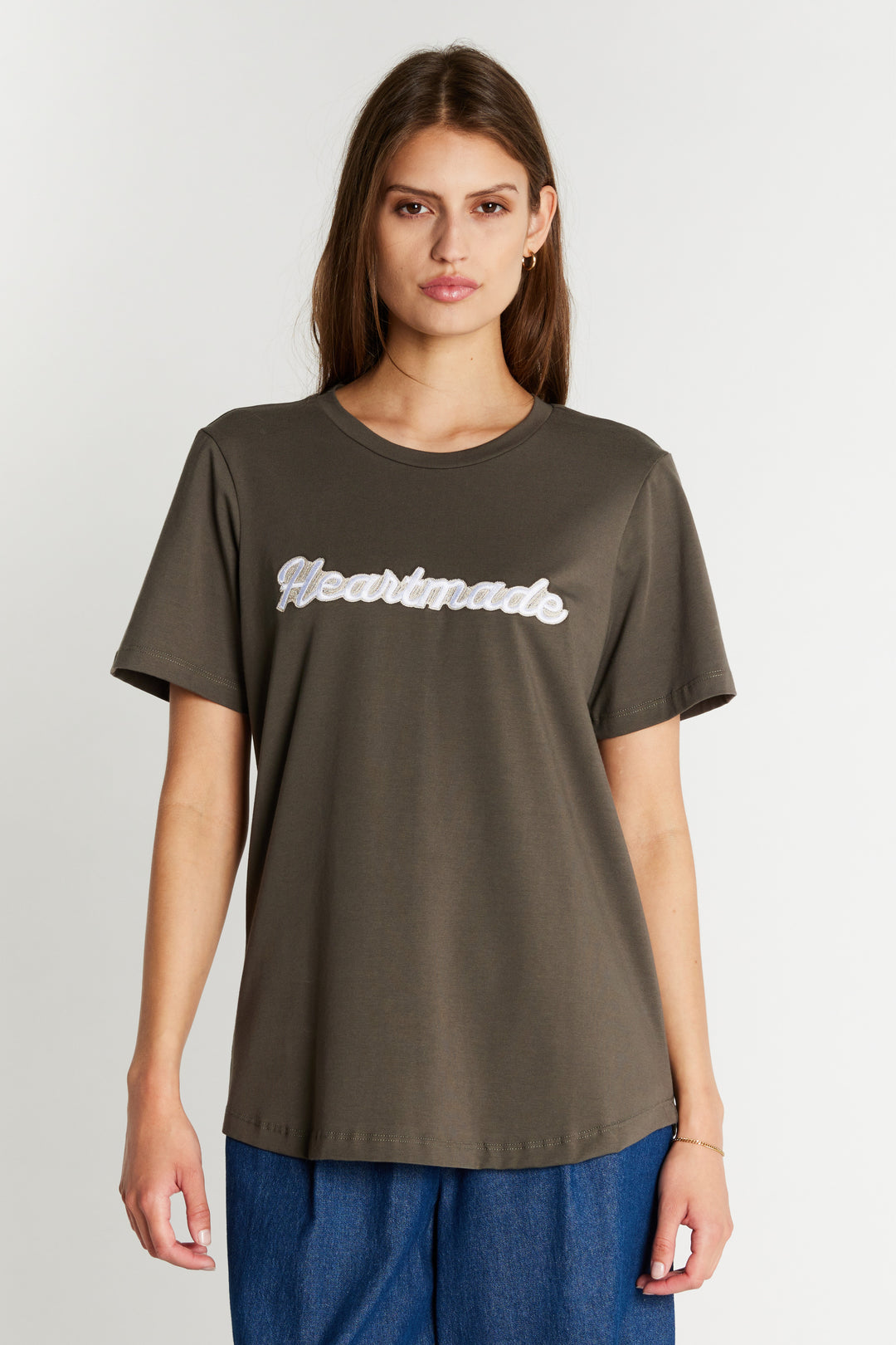 Heartmade HMEfia logo t-shirt T-SHIRTS 08 Walnut