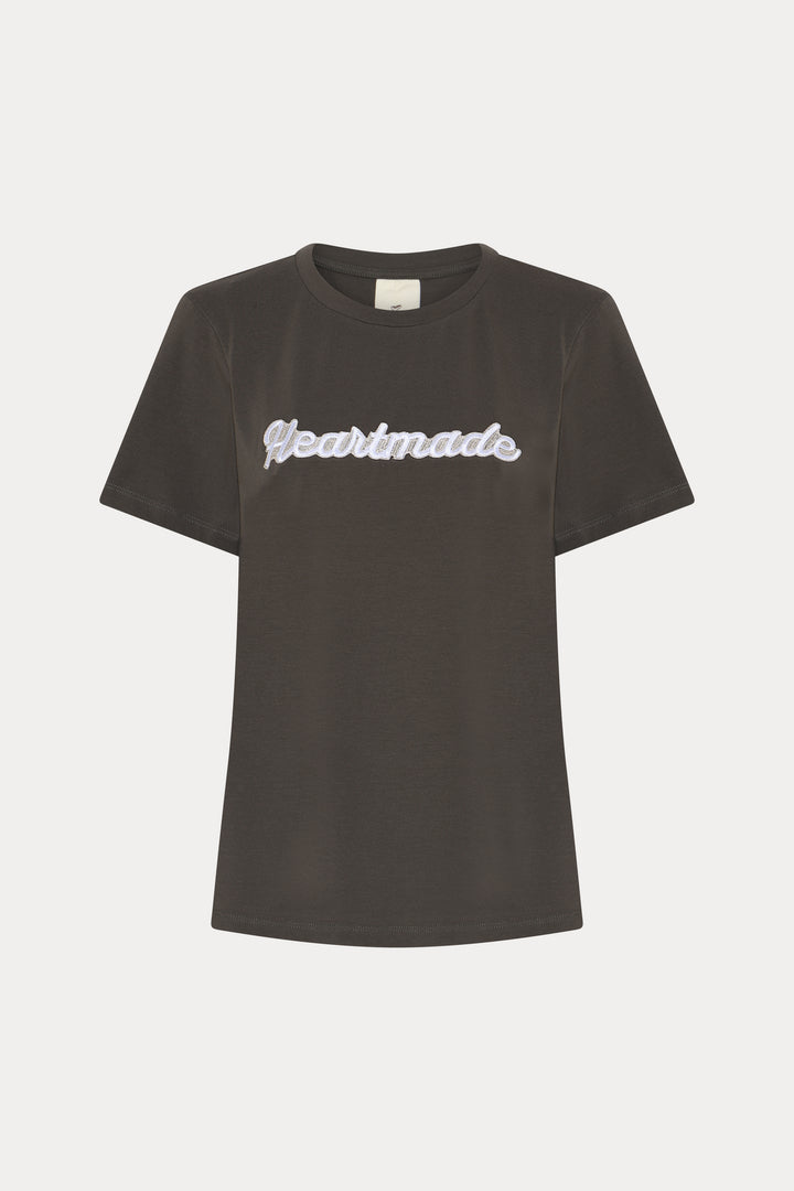 Heartmade HMEfia logo t-shirt T-SHIRTS 08 Walnut