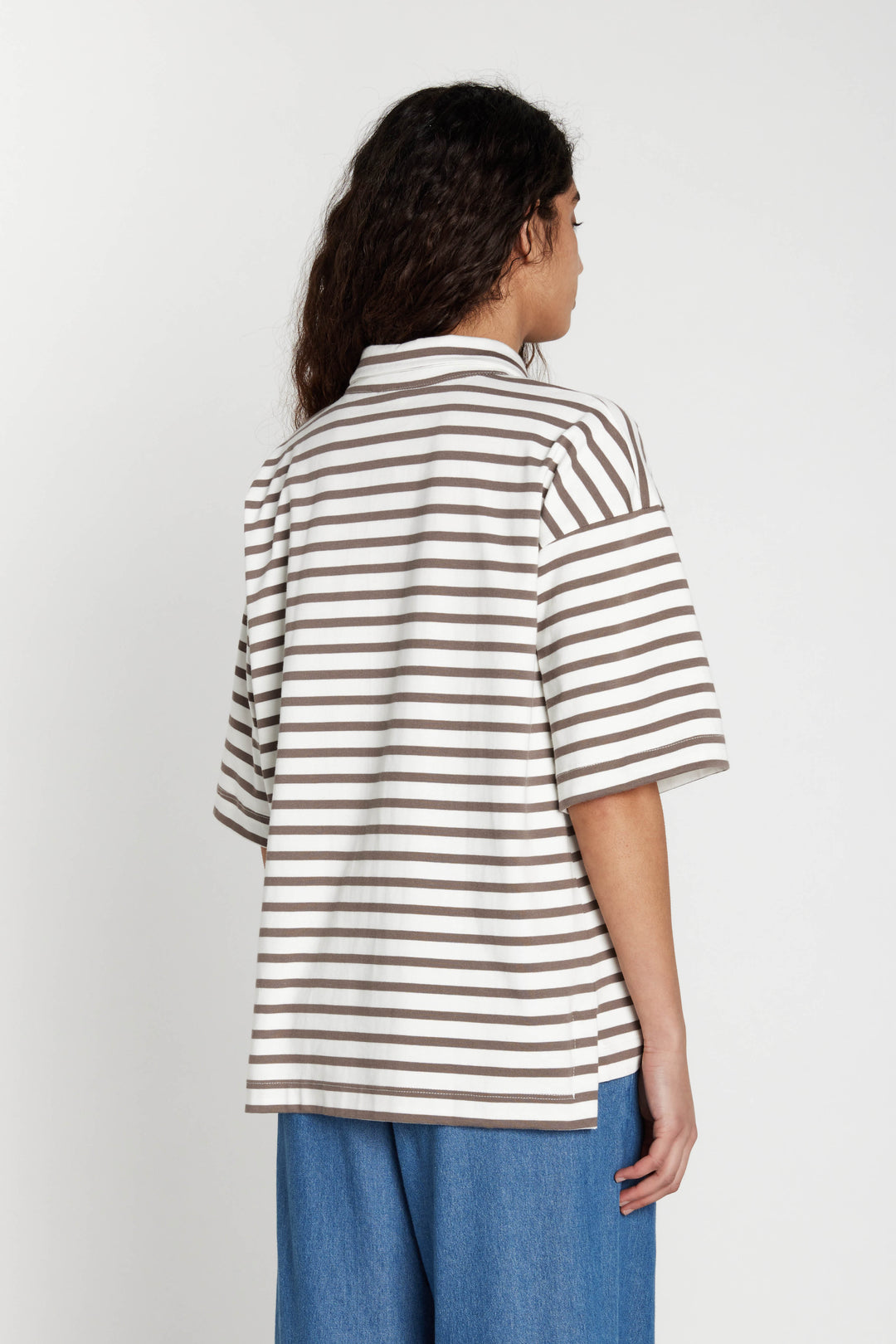 Heartmade HMErun t-shirt T-SHIRTS 809 Walnut stripe