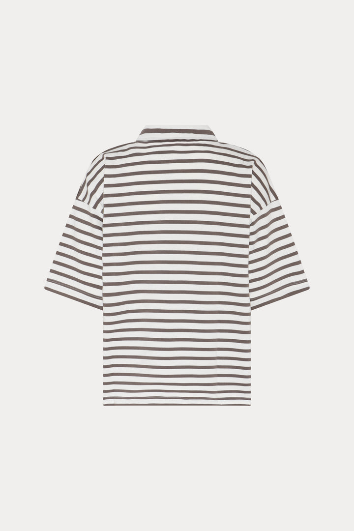 Heartmade HMErun t-shirt T-SHIRTS 809 Walnut stripe