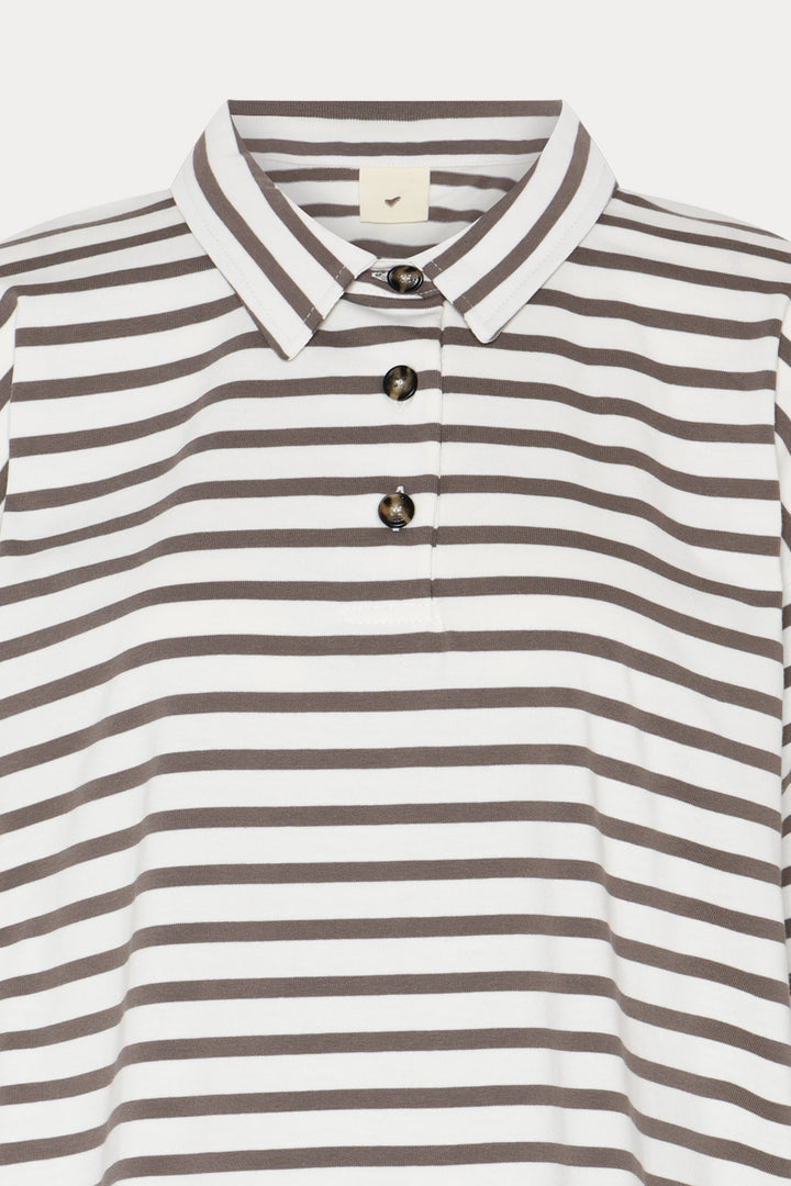 Heartmade HMErun t-shirt T-SHIRTS 809 Walnut stripe