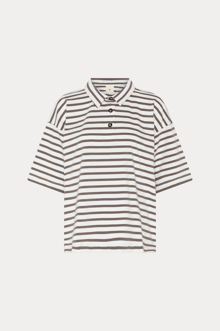 Heartmade HMErun t-shirt T-SHIRTS 809 Walnut stripe