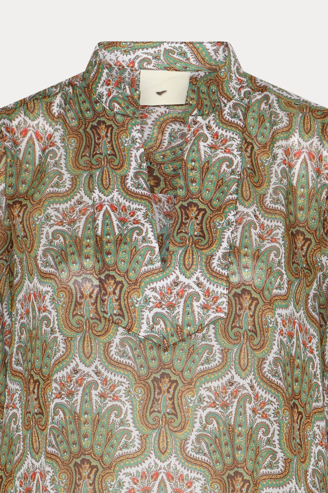 Heartmade HMHeliva kjole DRESSES 843 Green paisley print