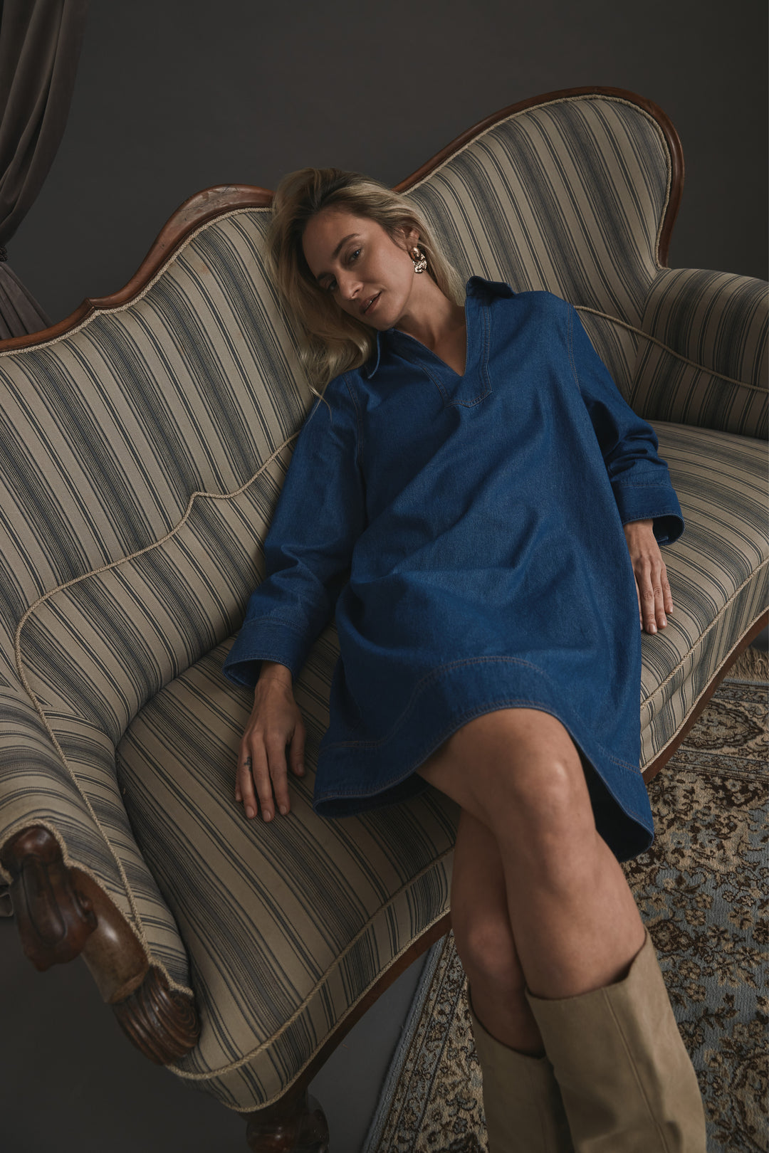Heartmade HMHenda kjole DRESSES 211 Bracing Blue