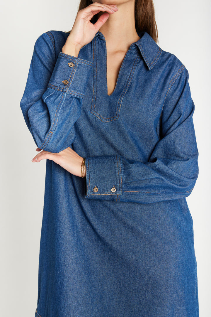 Heartmade HMHenda kjole DRESSES 211 Bracing Blue