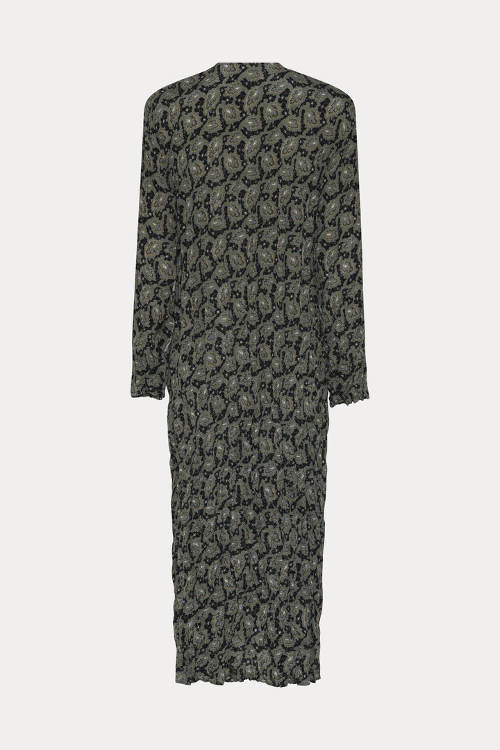 Heartmade HMHisana kjole DRESSES 800 Forest green print