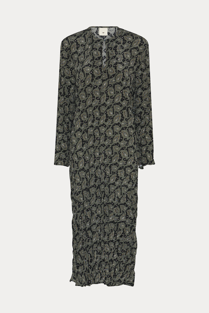 Heartmade HMHisana kjole DRESSES 800 Forest green print