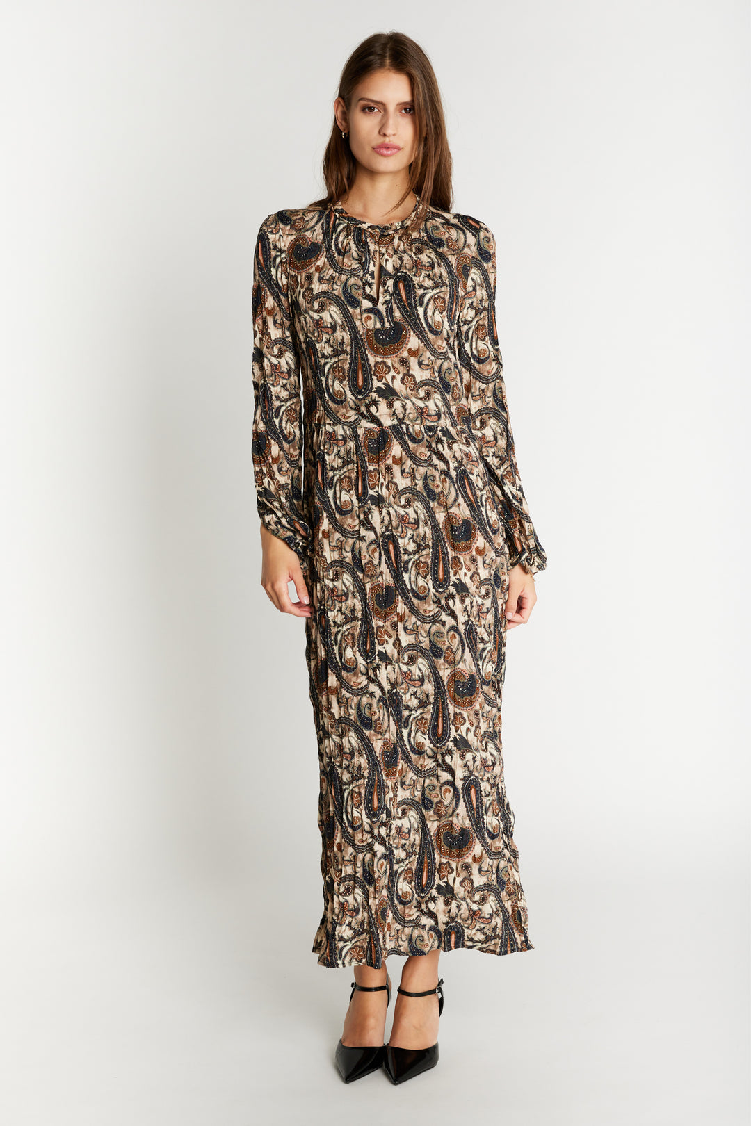 Heartmade HMHornsea kjole DRESSES 803 Earthy Paisley print