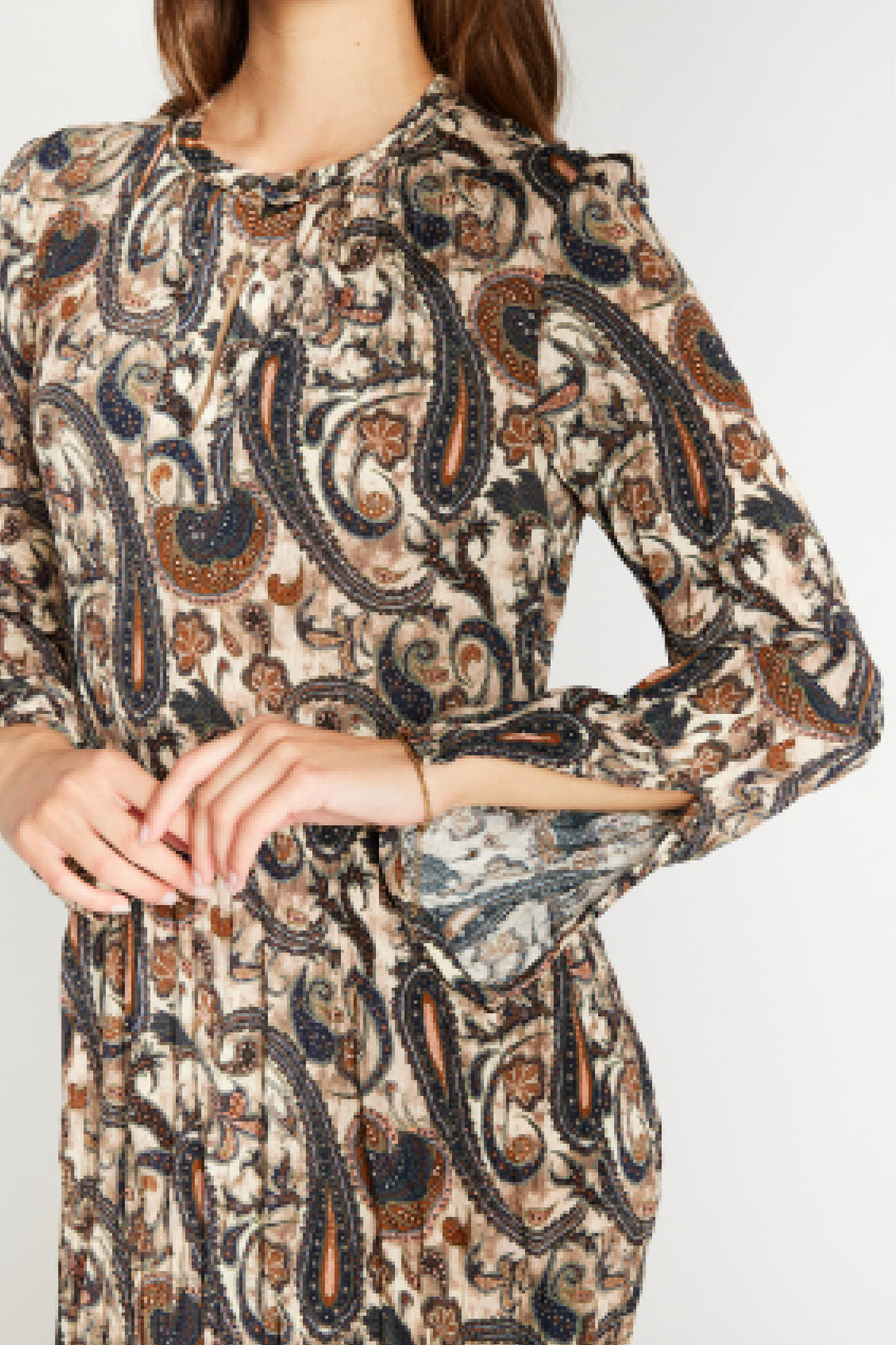 Heartmade HMHornsea kjole DRESSES 803 Earthy Paisley print
