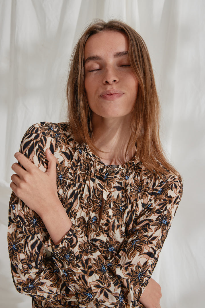 Heartmade HMHornsea kjole DRESSES 852 Shitake print