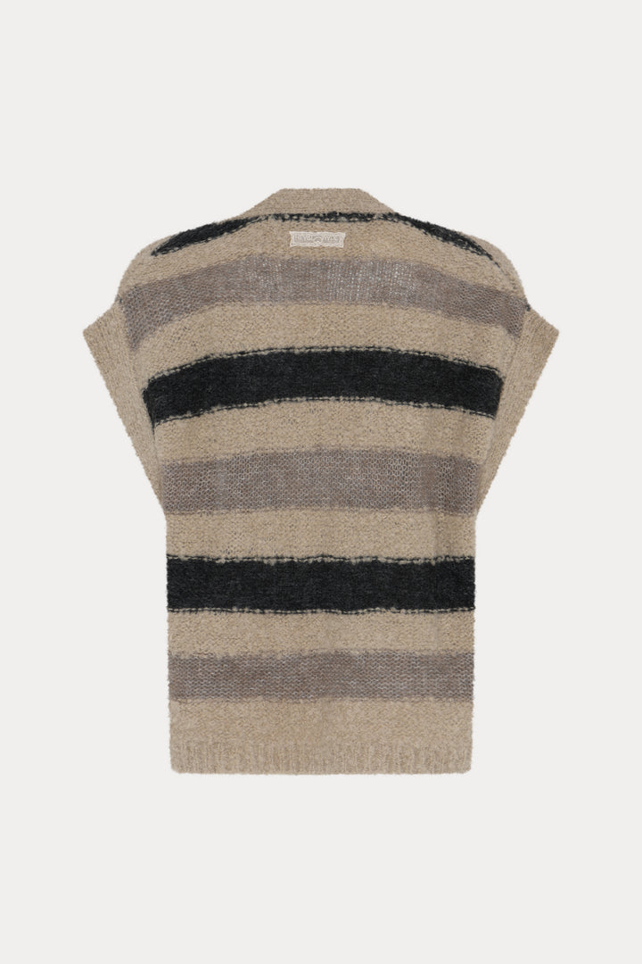 Heartmade HMKalea strikket cardigan KNITWEAR 609 Melange stipe