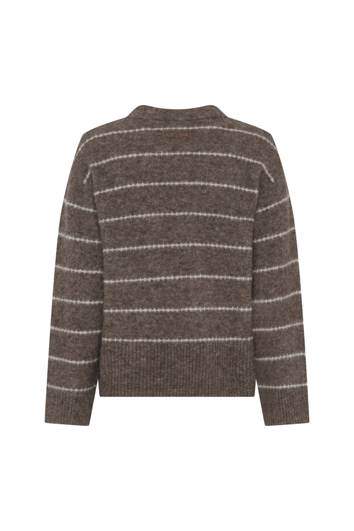 Heartmade HMKeso strik KNITWEAR 15 Walnut