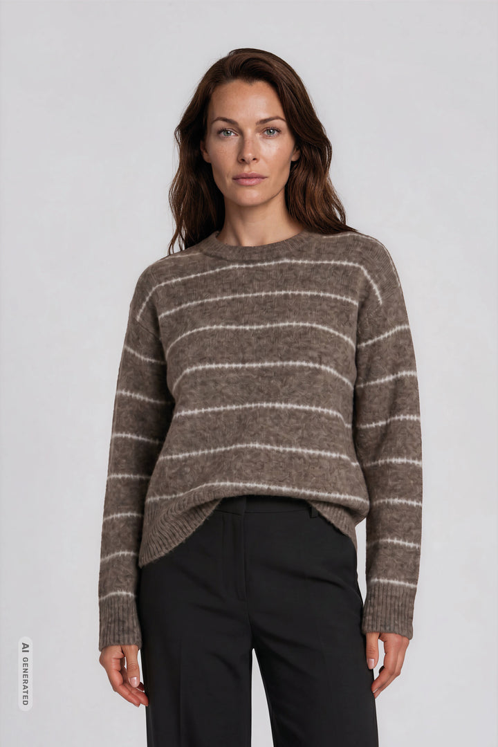 Heartmade HMKeso strik KNITWEAR 15 Walnut