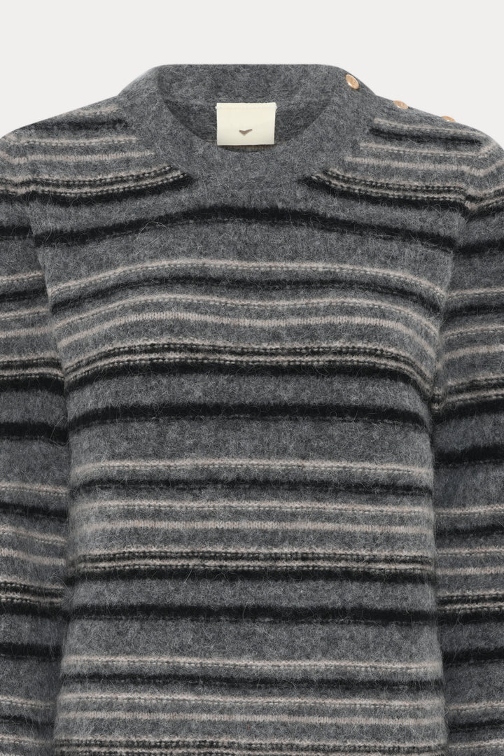 Heartmade HMKinea strik KNITWEAR, LIGHT 131 Chateau grey