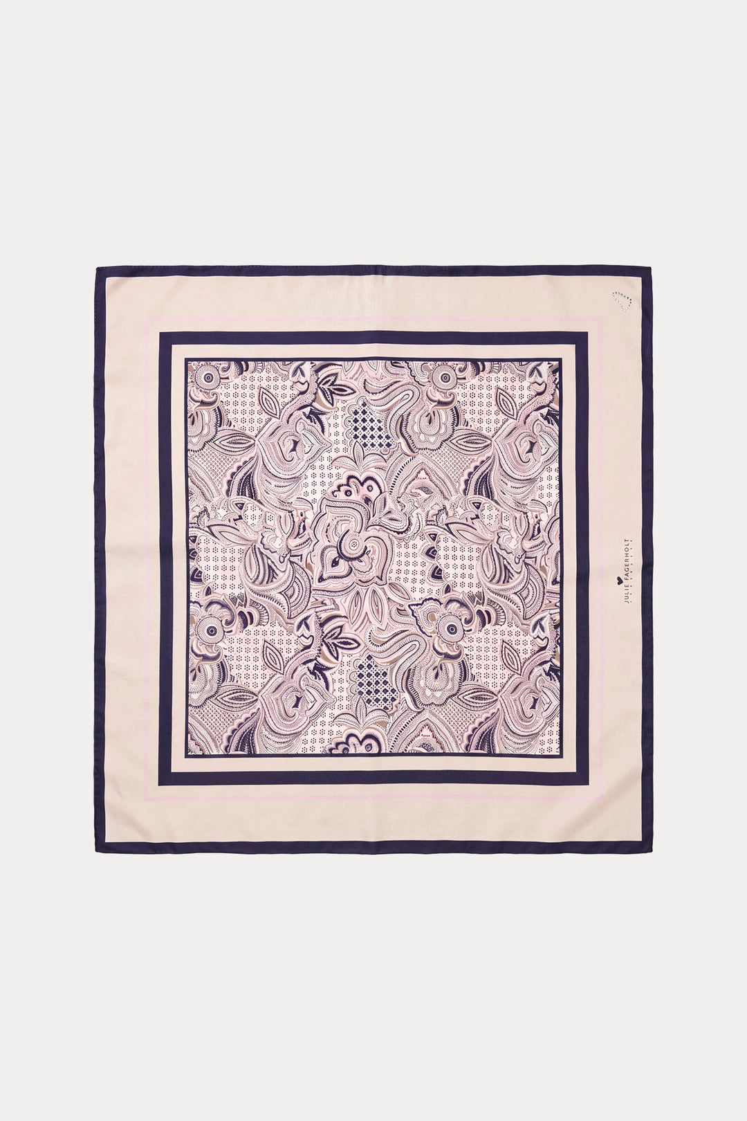 Heartmade HMLaiba tørklæde ACCESSORIES 689 Blue pink print