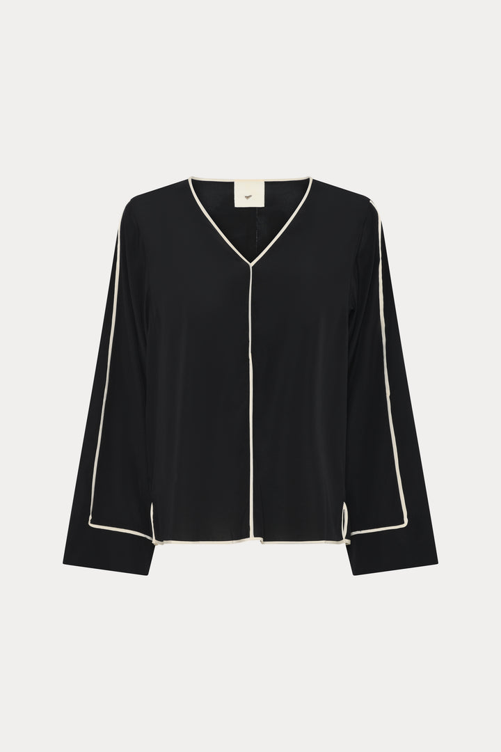 Heartmade HMMabia bluse BLOUSE Sort