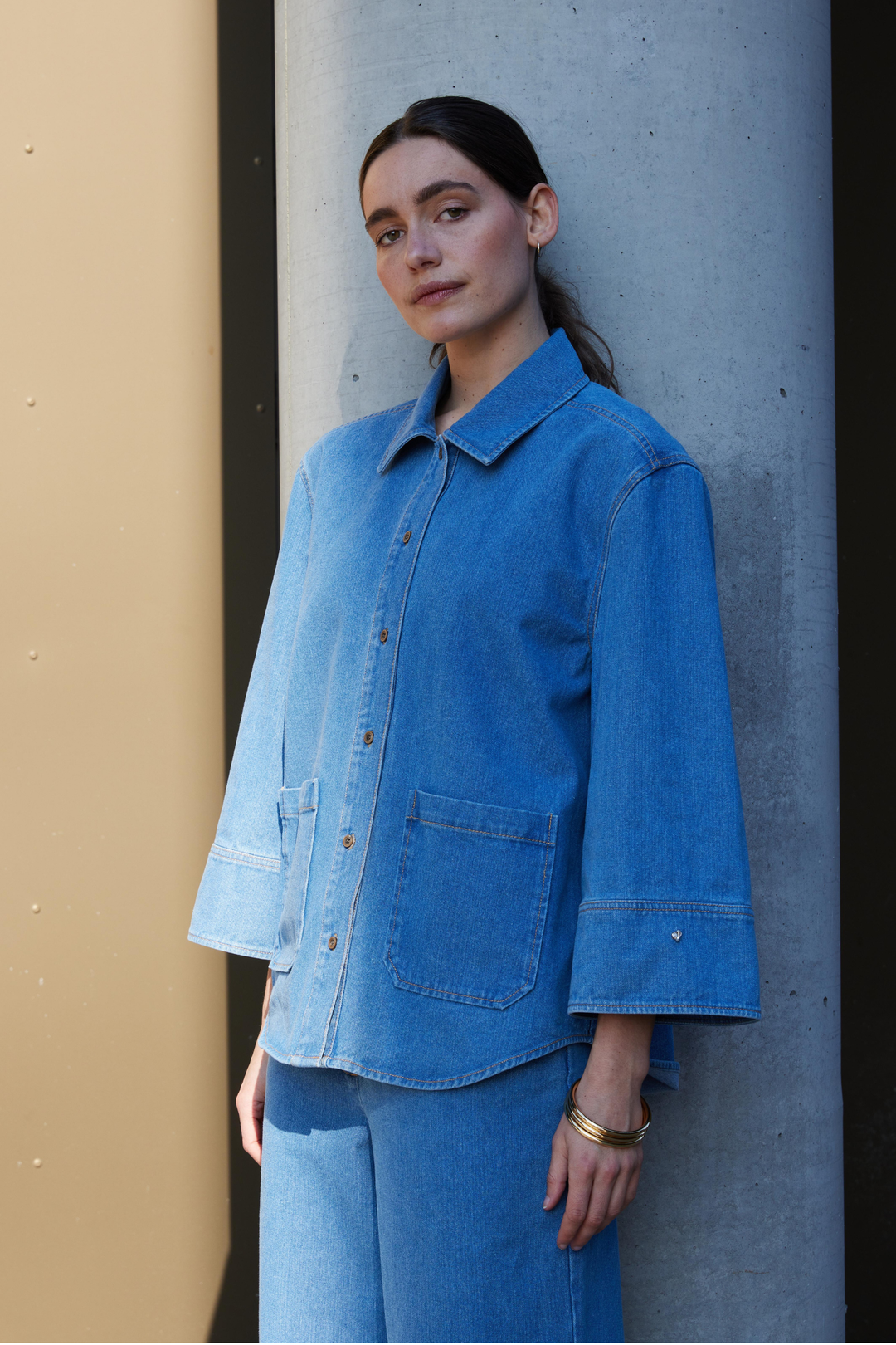 Heartmade HMMailo skjorte SHIRTS 210 Deep ocean