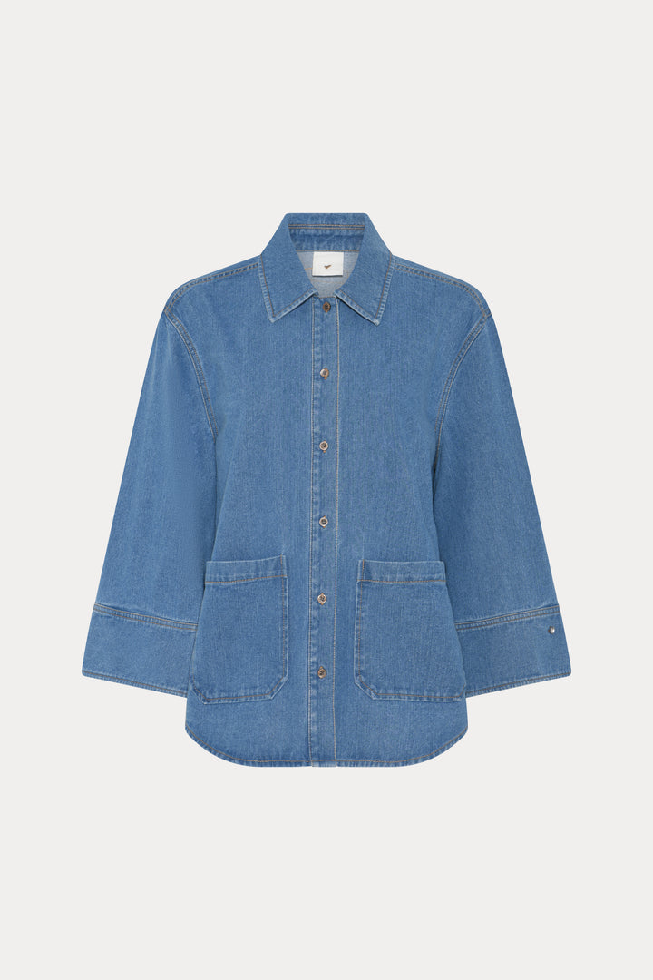 Heartmade HMMailo skjorte SHIRTS 210 Deep ocean