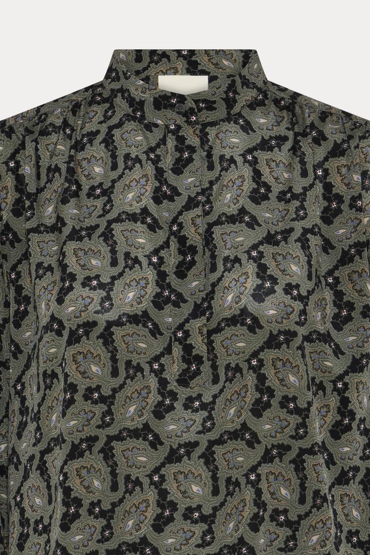 Heartmade HMMalis skjorte SHIRTS 800 Forest green print