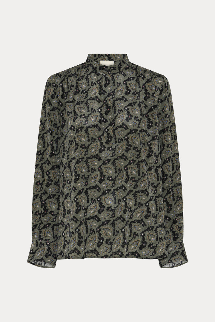 Heartmade HMMalis skjorte SHIRTS 800 Forest green print