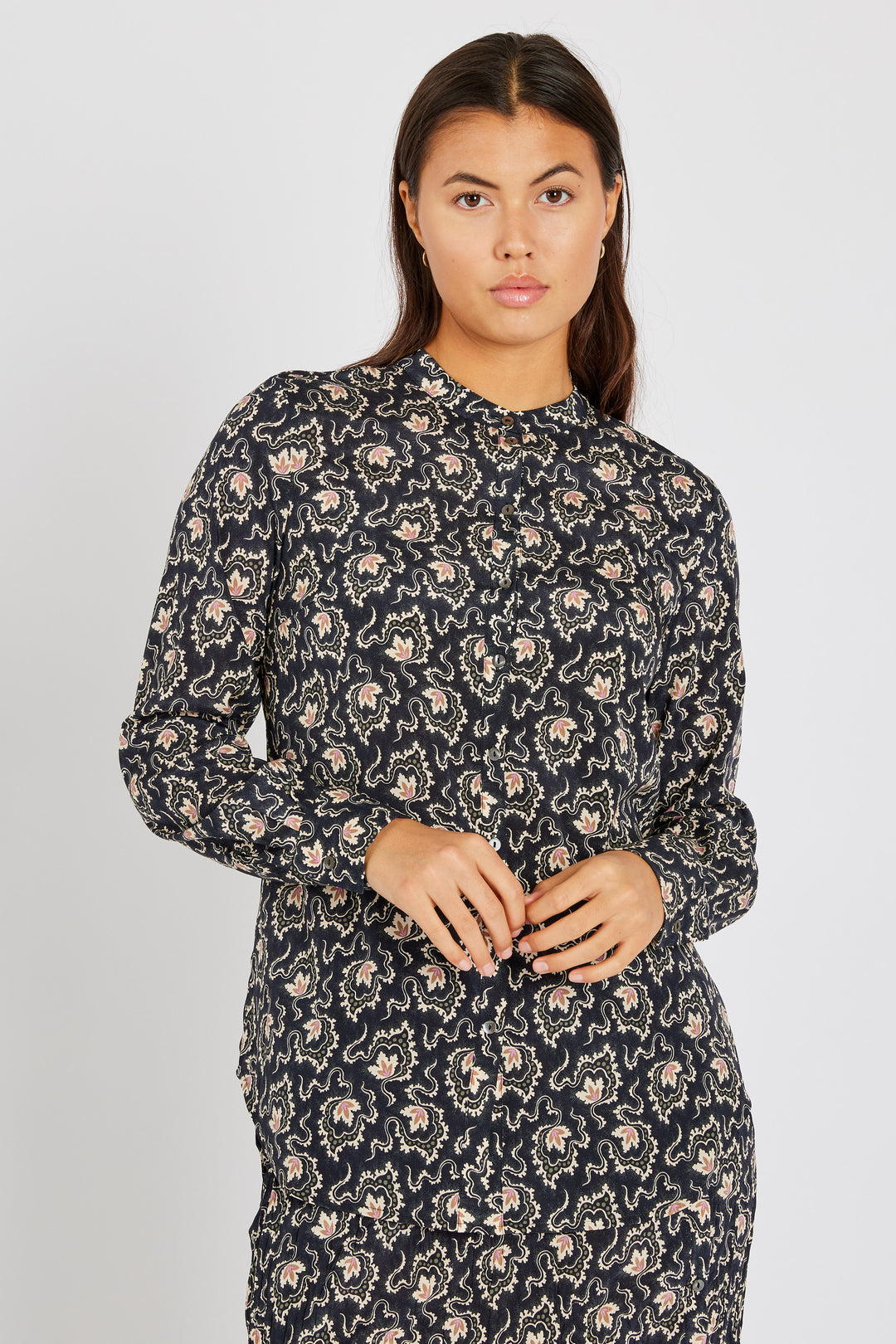 Heartmade HMMaple skjorte SHIRTS 202 Navy Dekor