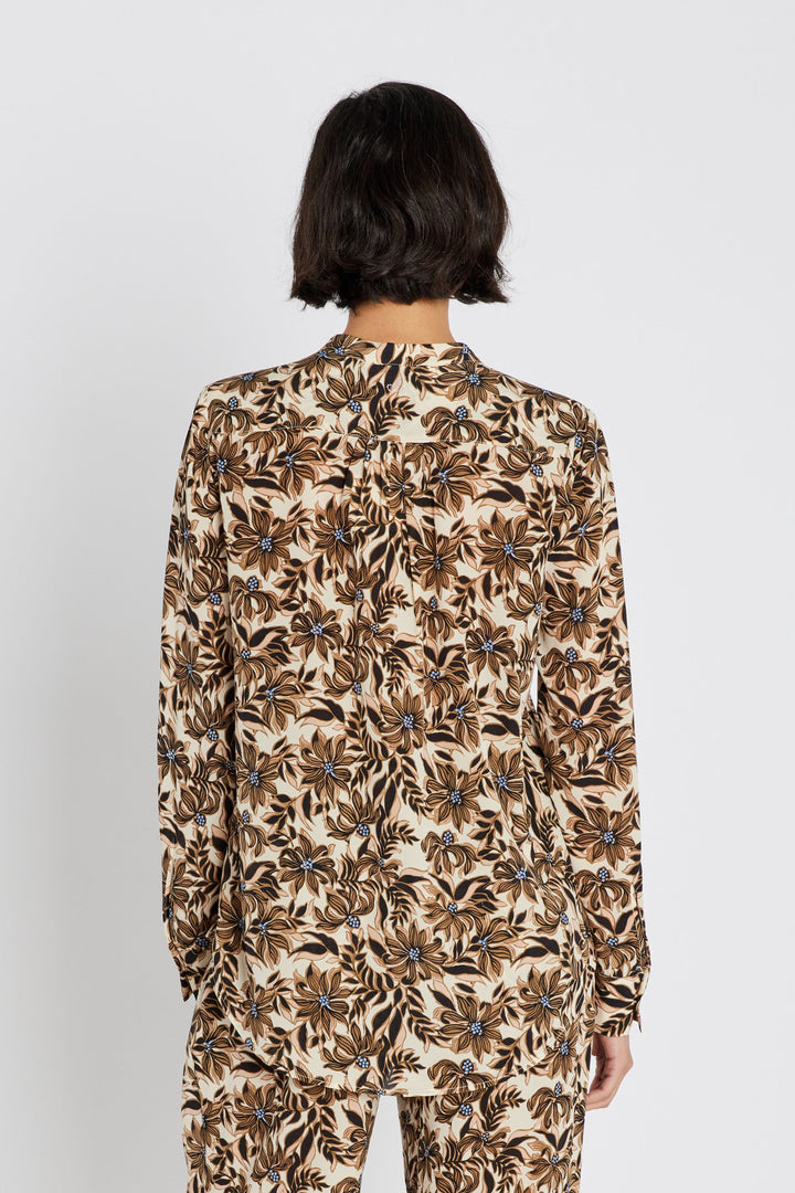 Heartmade HMMaple skjorte SHIRTS 852 Shitake print