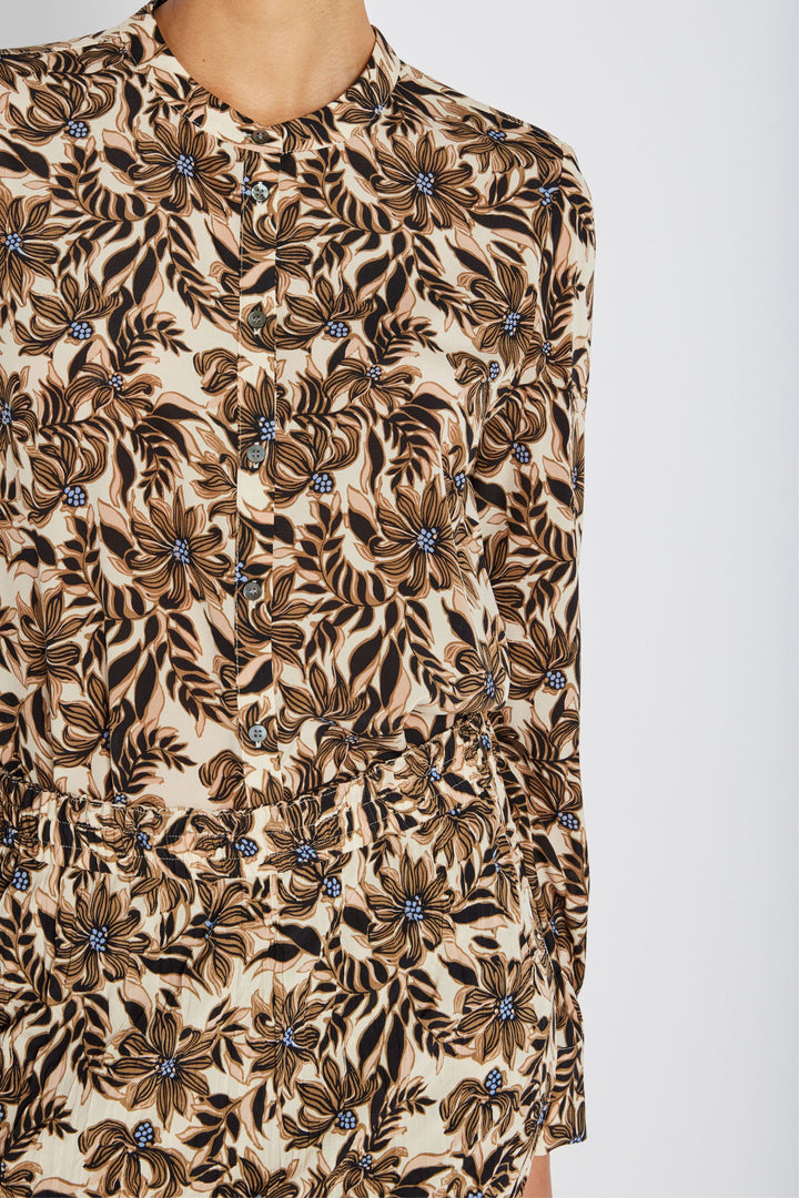 Heartmade HMMaple skjorte SHIRTS 852 Shitake print