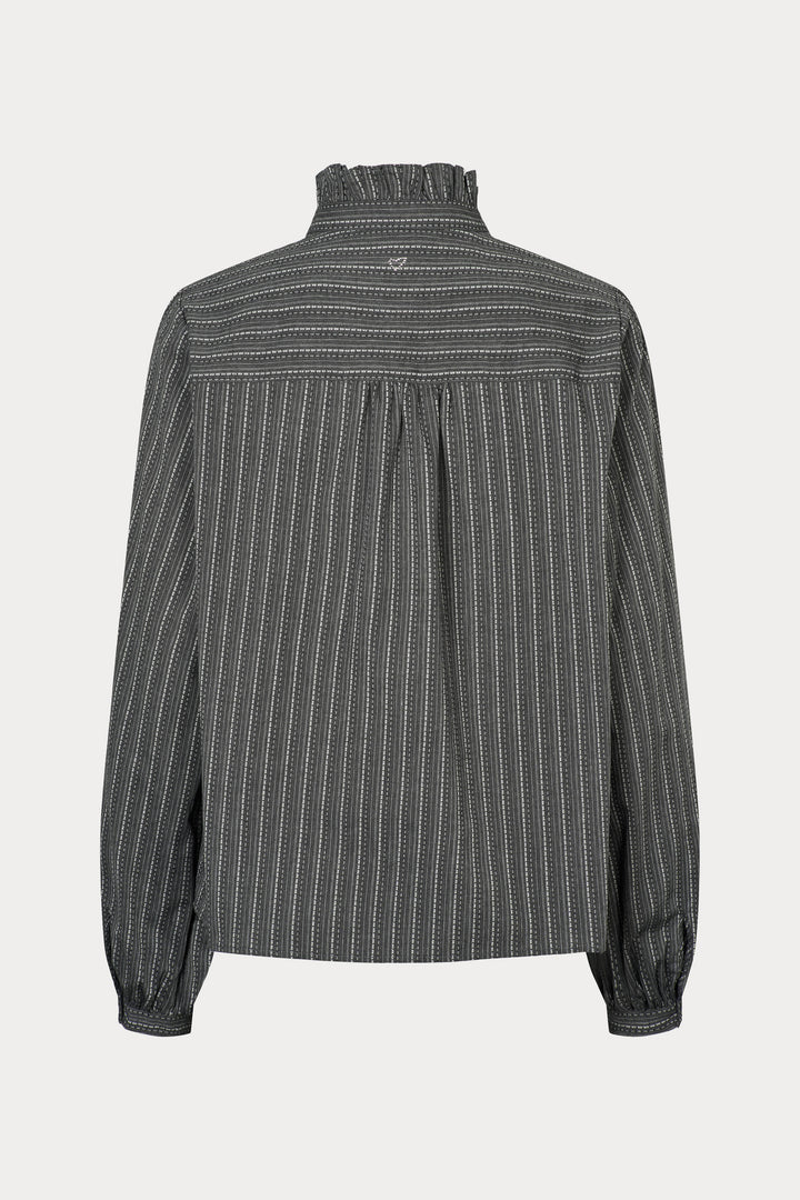 Heartmade HMMarthe skjorte SHIRTS 417 Grey stripe