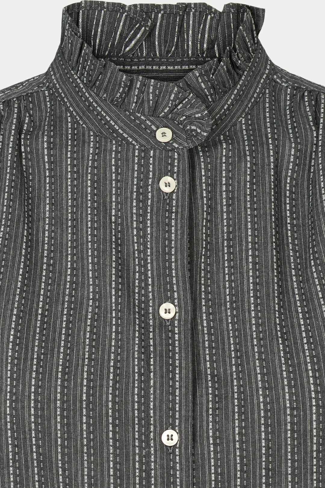 Heartmade HMMarthe skjorte SHIRTS 417 Grey stripe