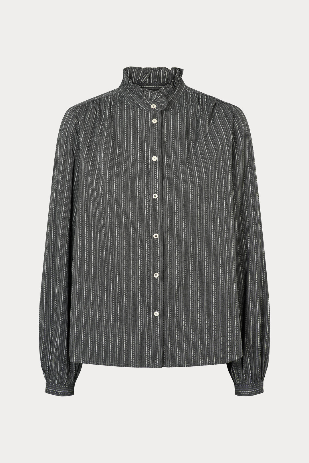 Heartmade HMMarthe skjorte SHIRTS 417 Grey stripe