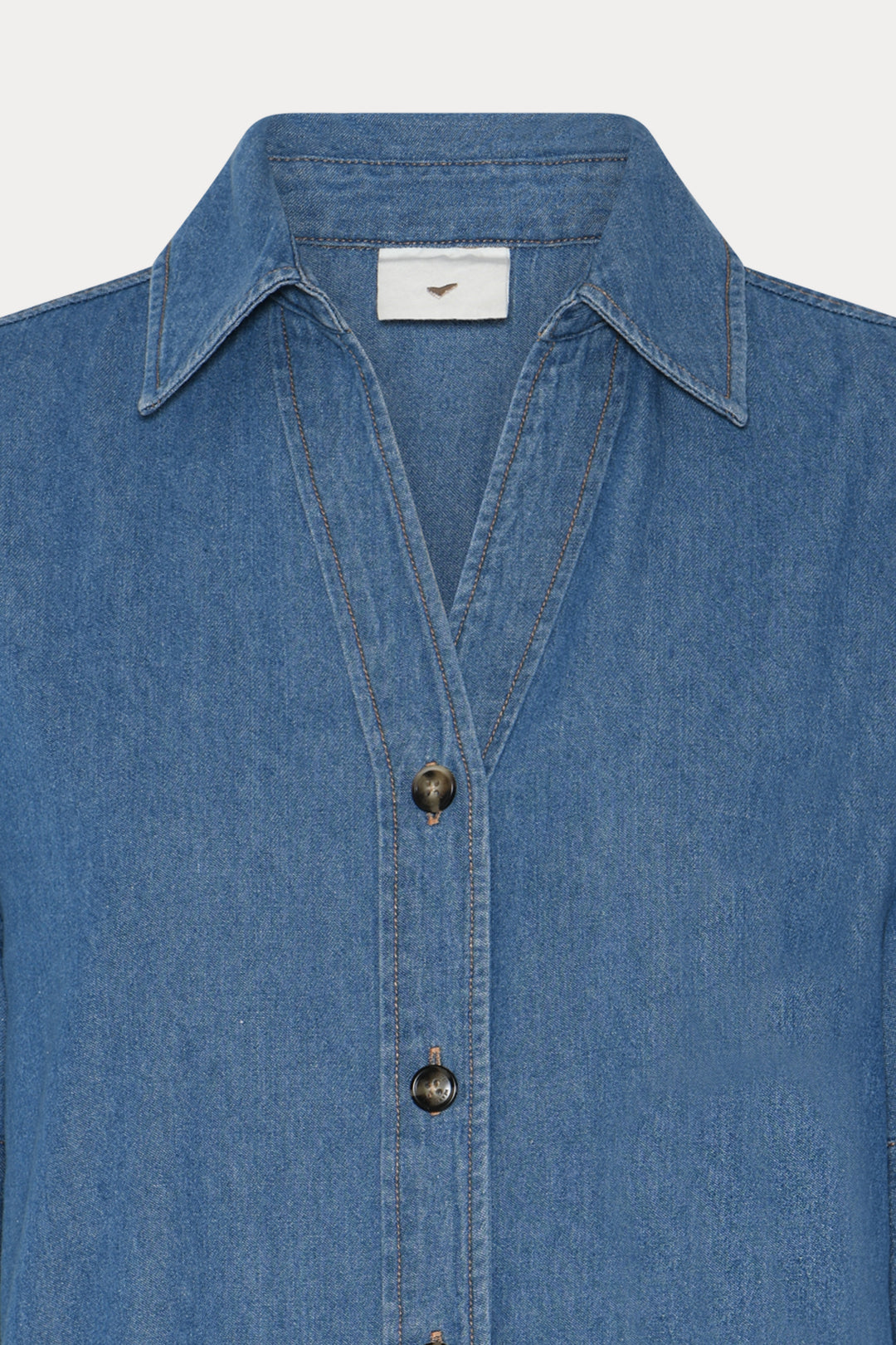 Heartmade HMMeki denim skjorte SHIRTS 218 Steel Blue